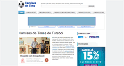 Desktop Screenshot of camisasdetime.com.br